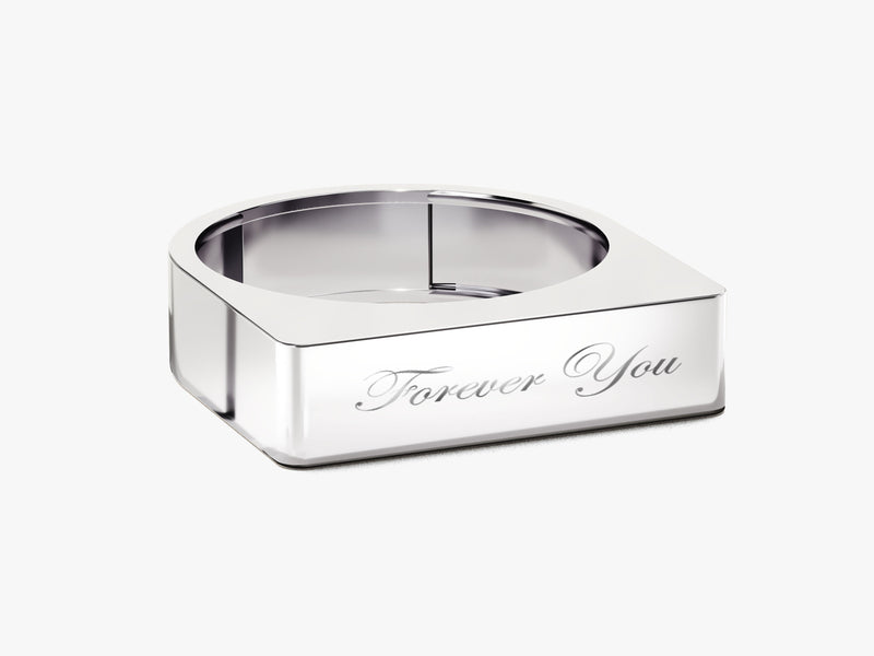 Elongated Rectangular Signet Ring