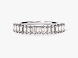 Diamond baguette eternity band ring, fine jewelry