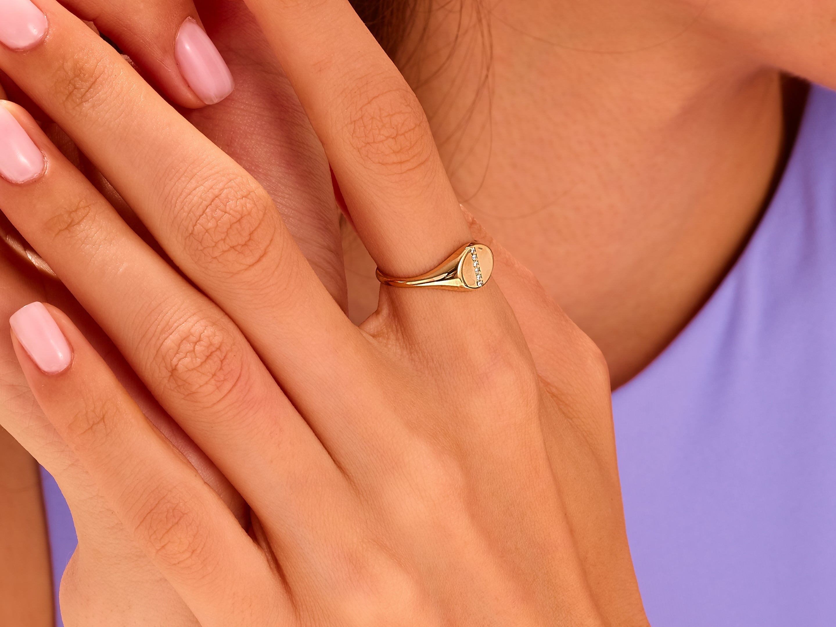 Six-Stone Signet Ring