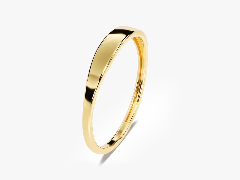Thin Band Signet Ring
