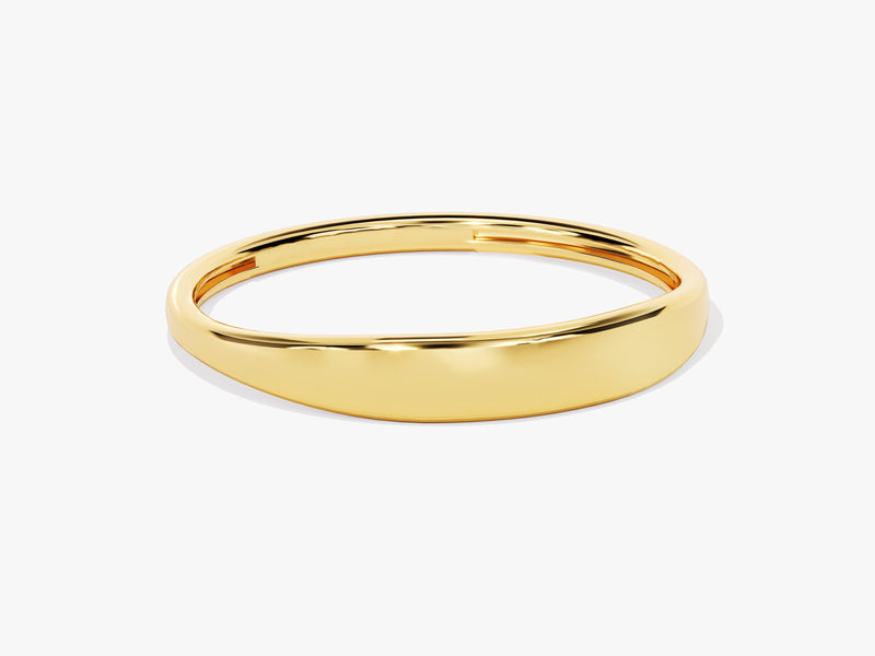 Thin Band Signet Ring