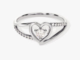 Split Shank Heart Ring
