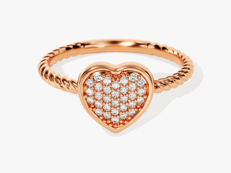 Twisted Heart Ring