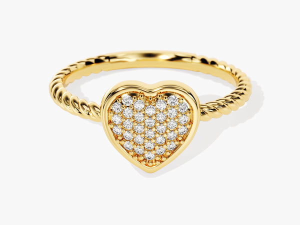 Twisted Heart Ring