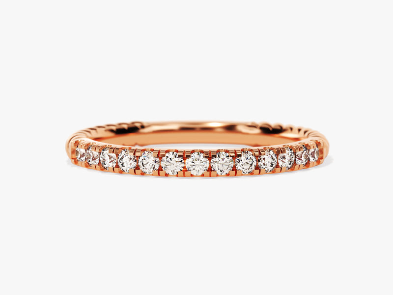 Twisted Pave Set Ring