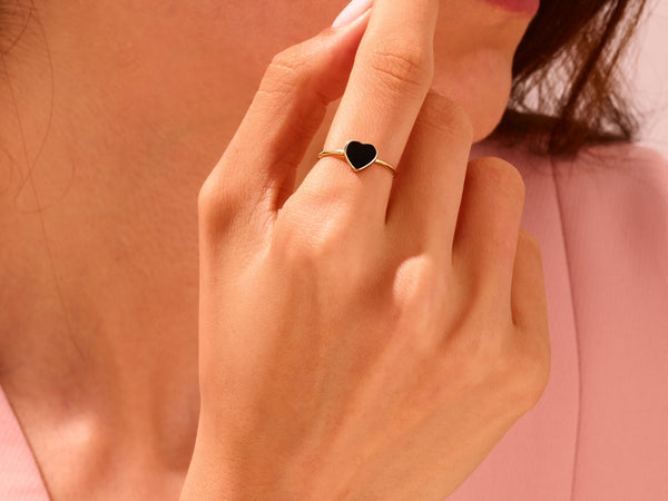 Black Heart Ring