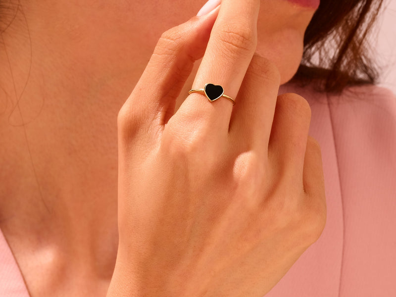 Black Heart Ring