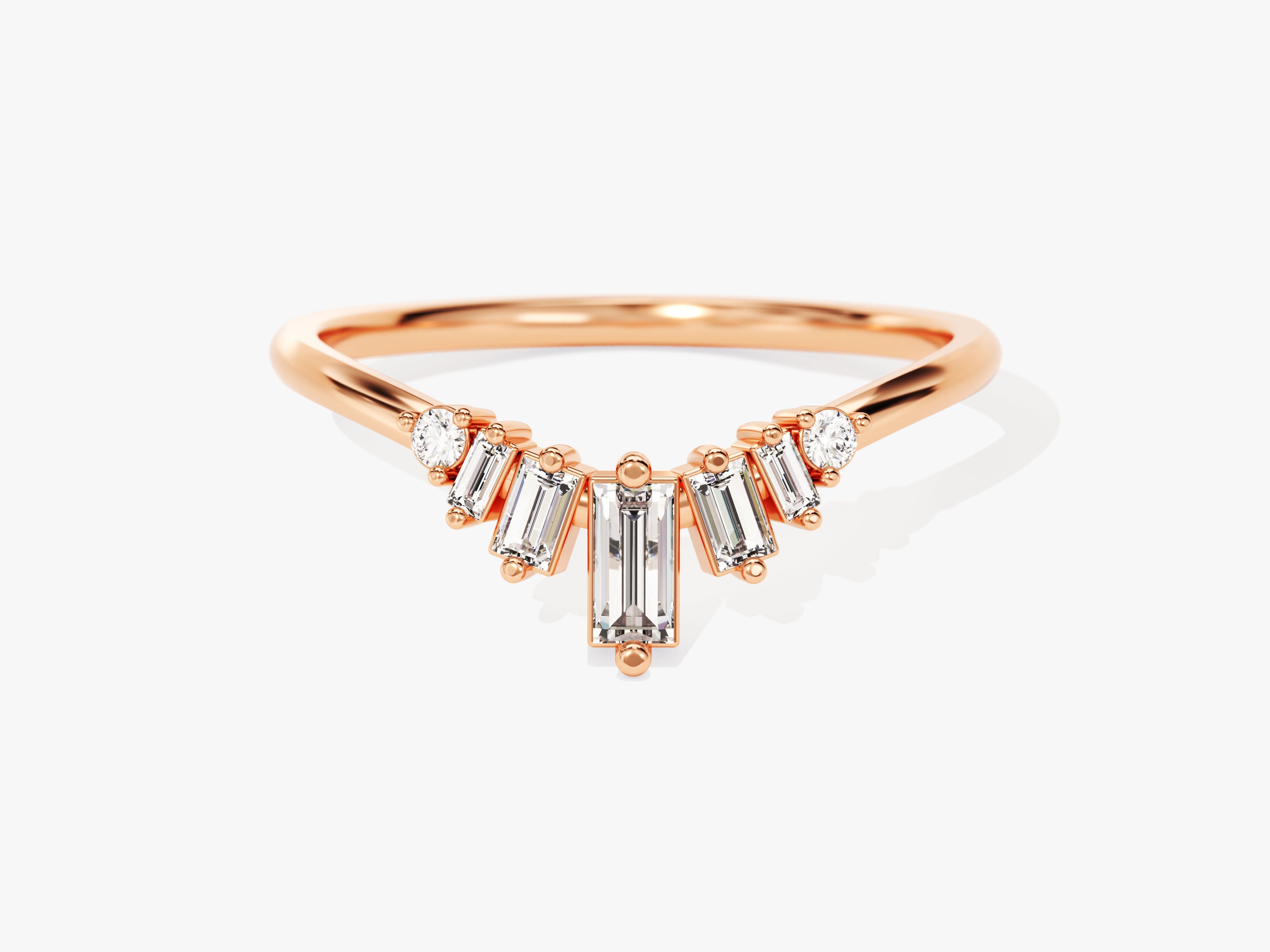 Curved Baguette Ring