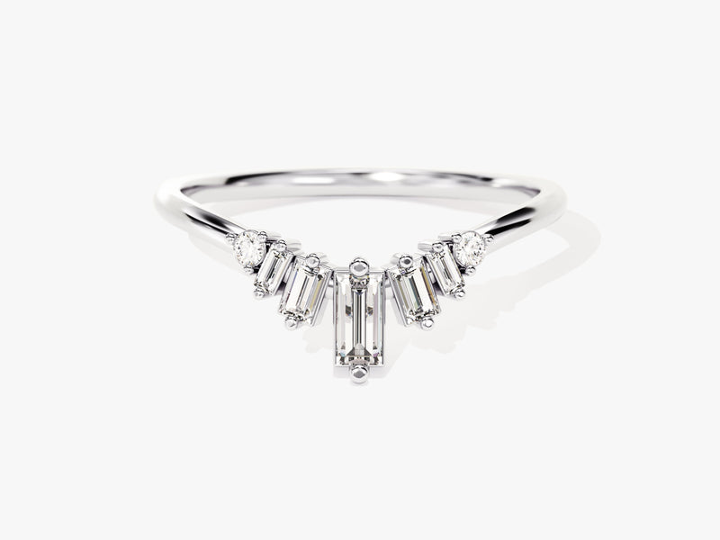 Curved Baguette Ring