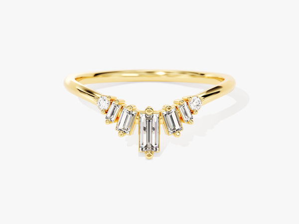 Curved Baguette Ring