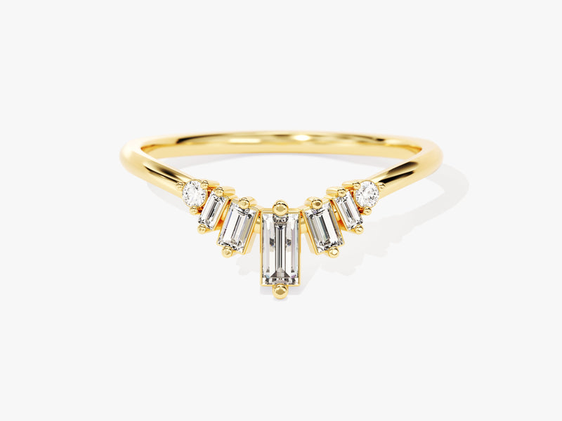 Curved Baguette Ring