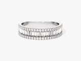 Half Eternity Baguette and Round Ring