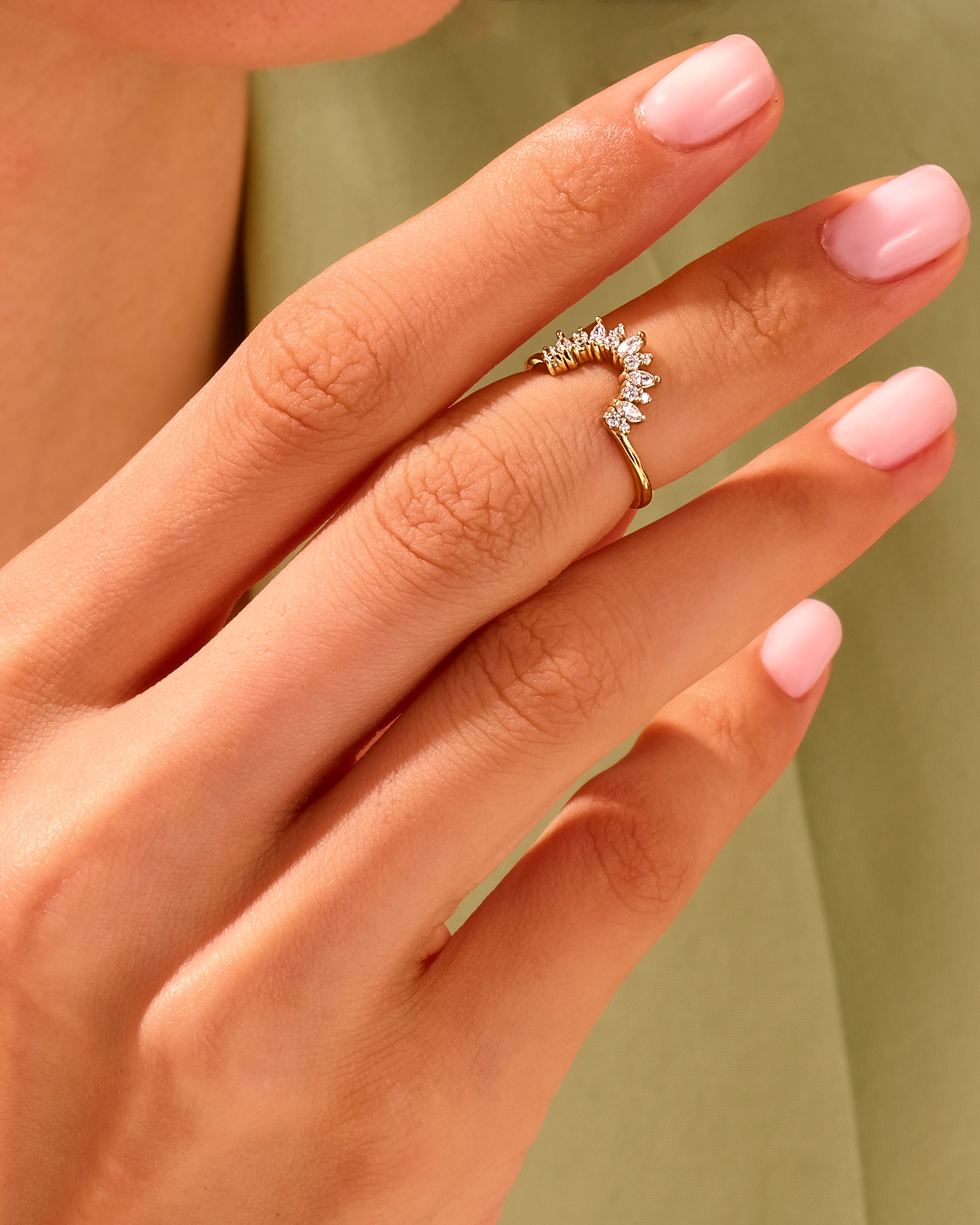 Marquise Crown Ring