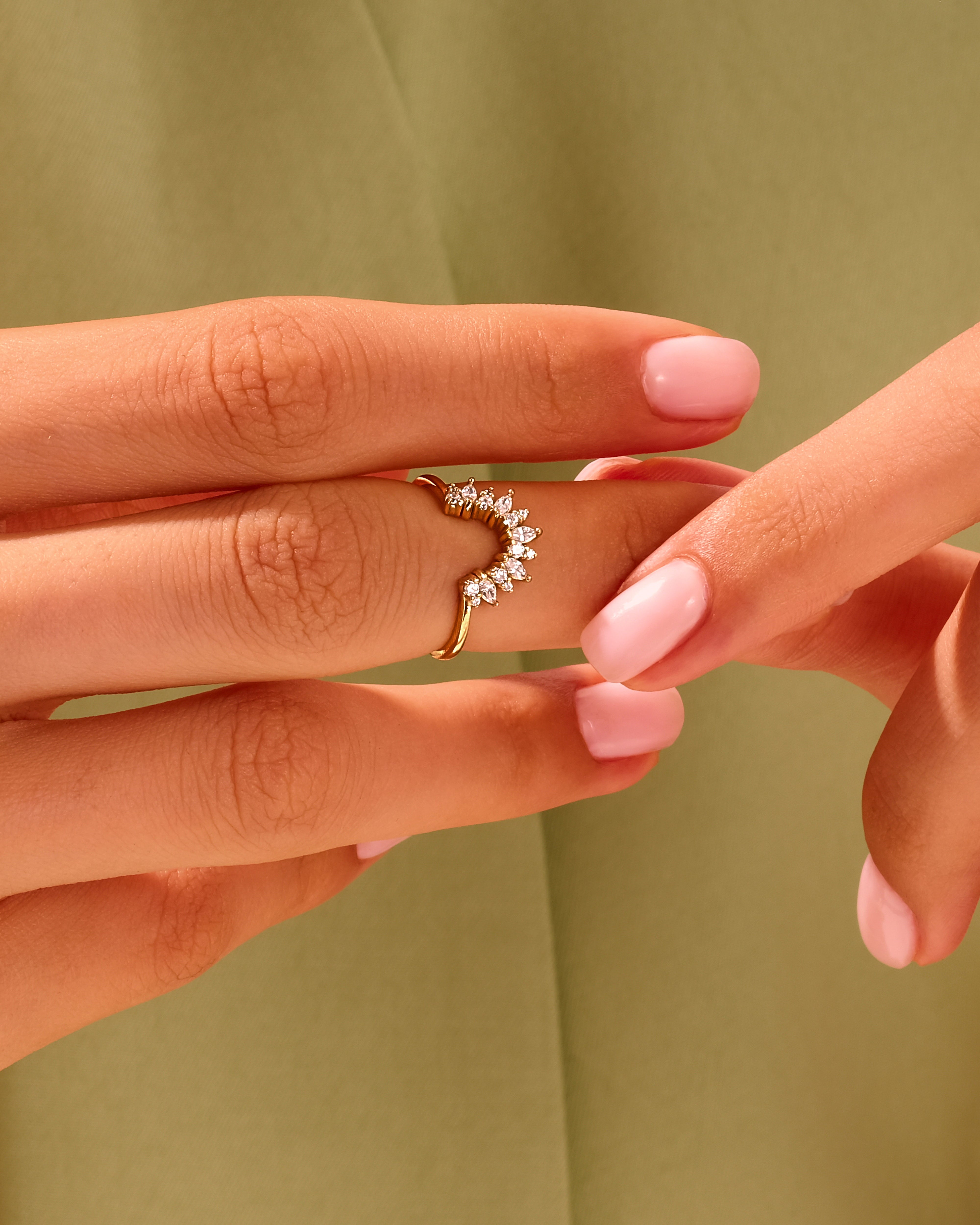 Marquise Crown Ring