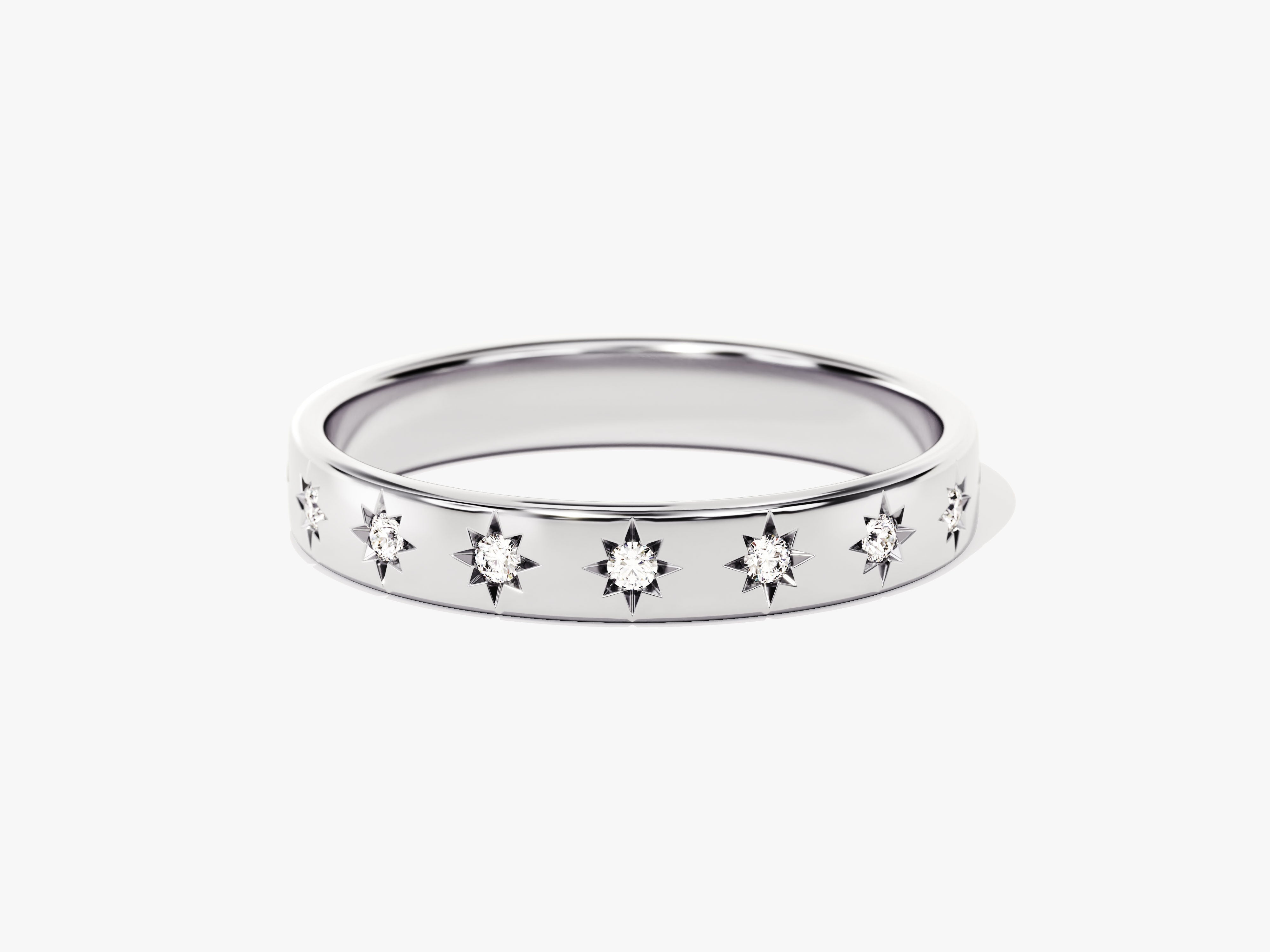 Star Half Eternity Ring
