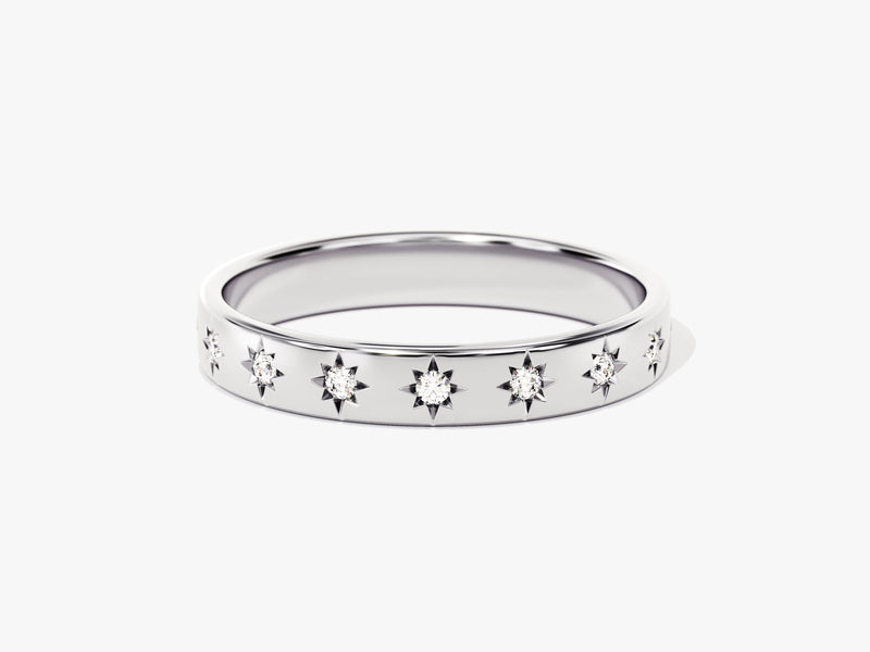 Star Half Eternity Ring
