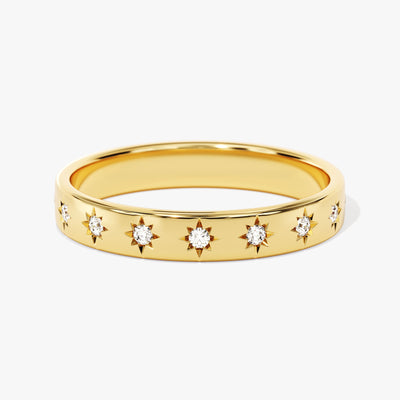 Star Half Eternity Ring