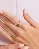 Duo Marquise Birthstone Ring