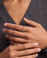 Infinity Family Birthstone Ring