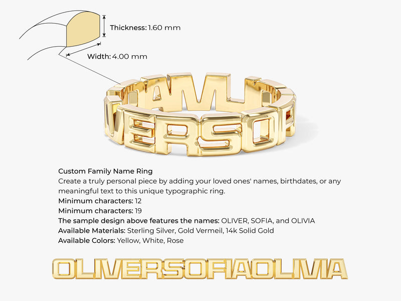 Family Name Ring