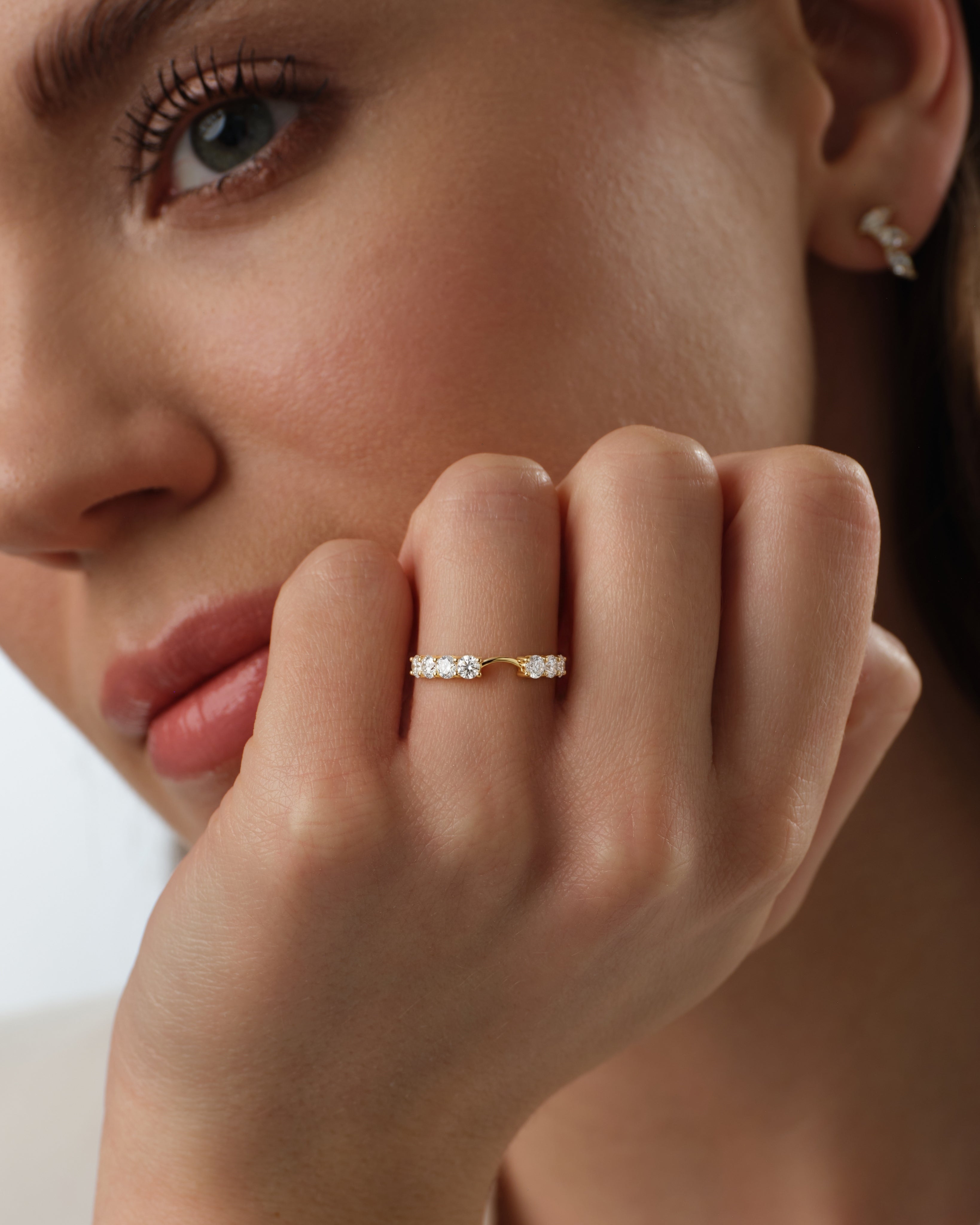 Aura Nesting Wedding Band (0.80 CT TW)