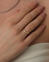 Flush Curved Wedding Band (0.10 CT TW)