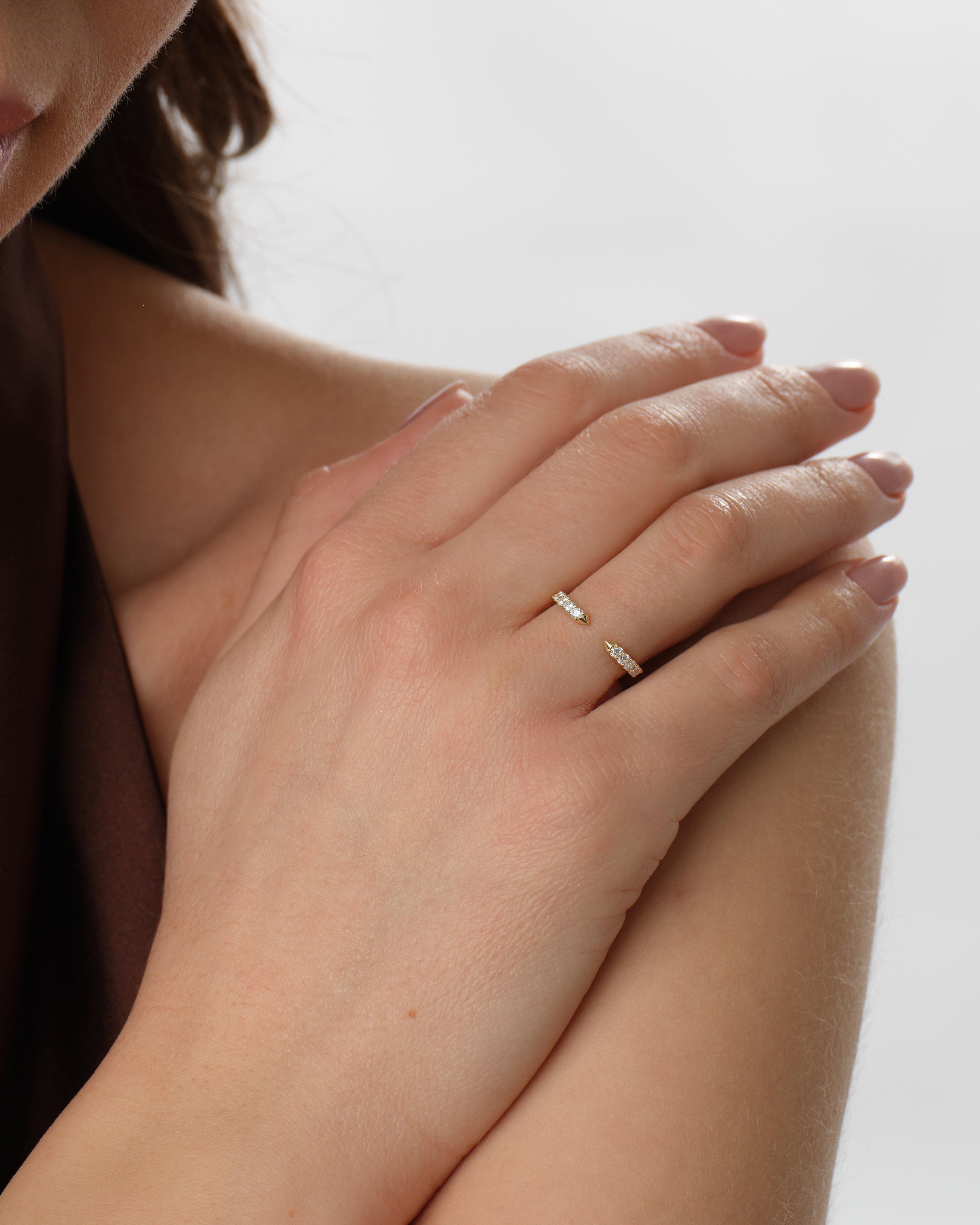 Embedded Cuff Wedding Band (0.35 CT TW)