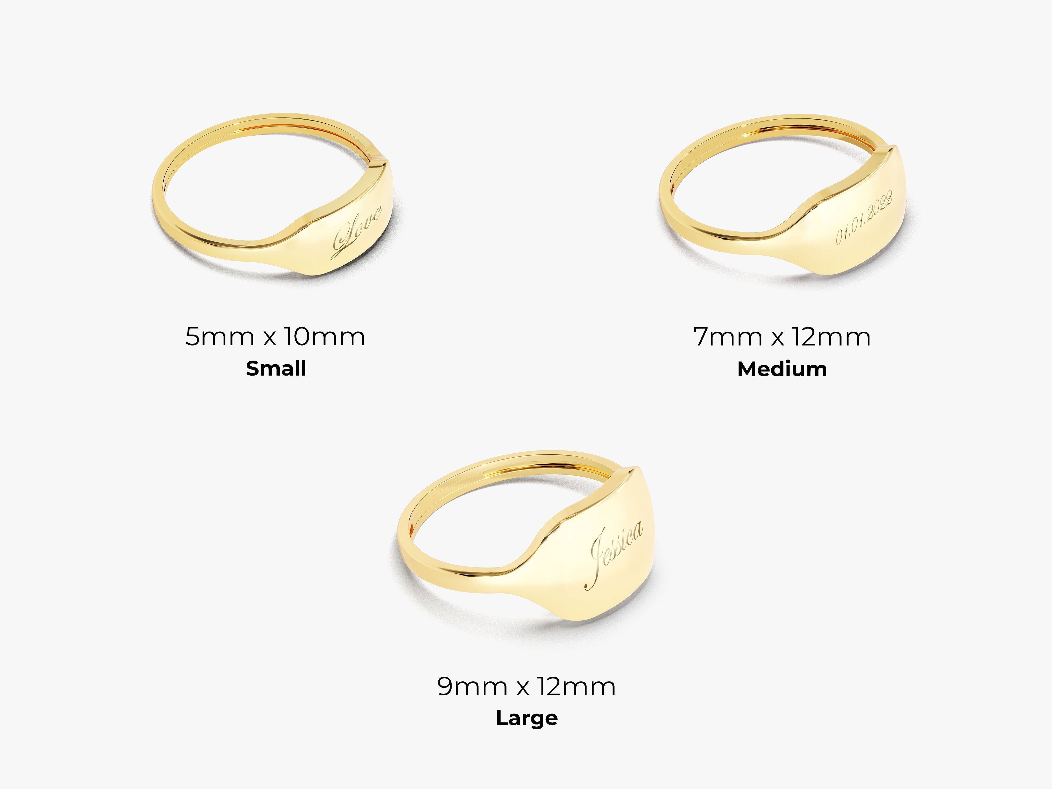 Dainty Personalized Signet Ring