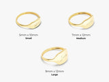 Dainty Personalized Signet Ring