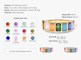 Rainbow Birthstone Ring