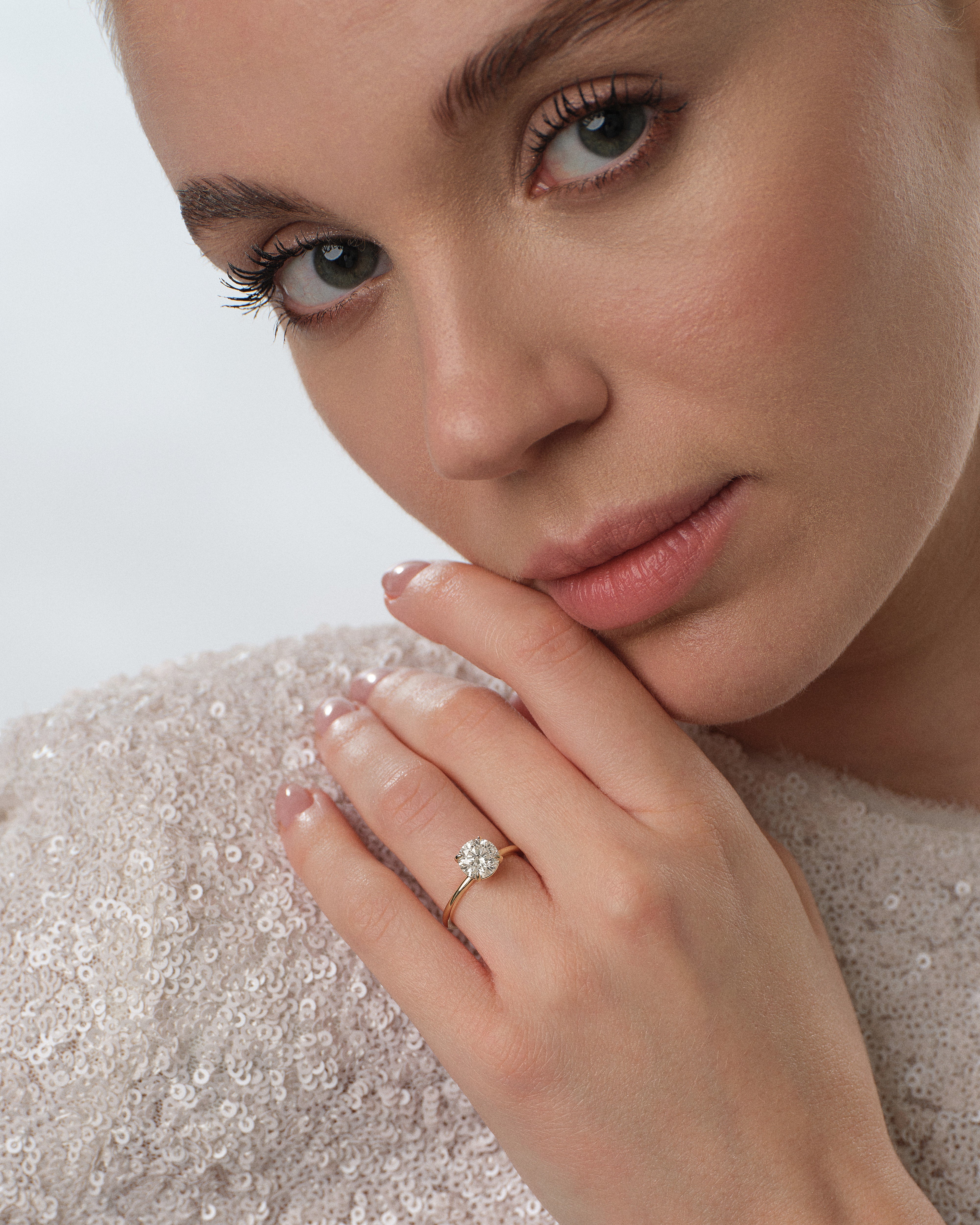 4-Prong Solitaire Round Cut Lab Grown Diamond Engagement Ring (1.50 CT)