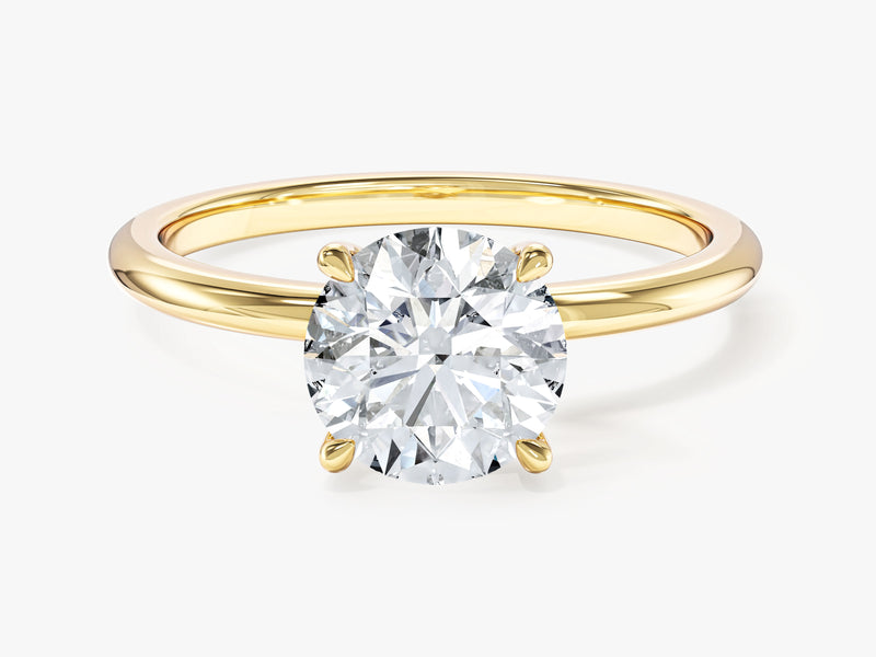 4-Prong Solitaire Round Cut Lab Grown Diamond Engagement Ring (1.50 CT)