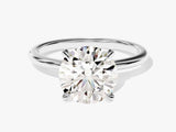 4-Prong Solitaire Round Cut Diamond Engagement Ring (3.00 CT)