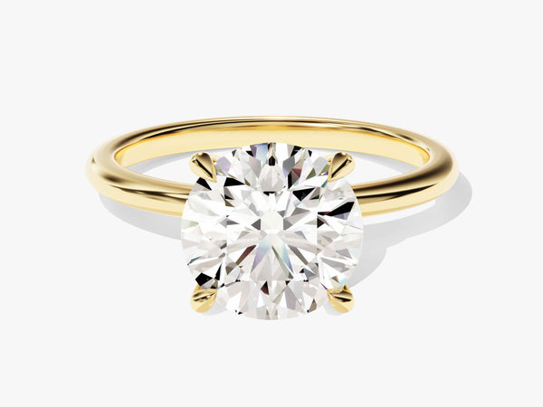 4-Prong Solitaire Round Cut Lab Grown Diamond Engagement Ring (3.00 CT)