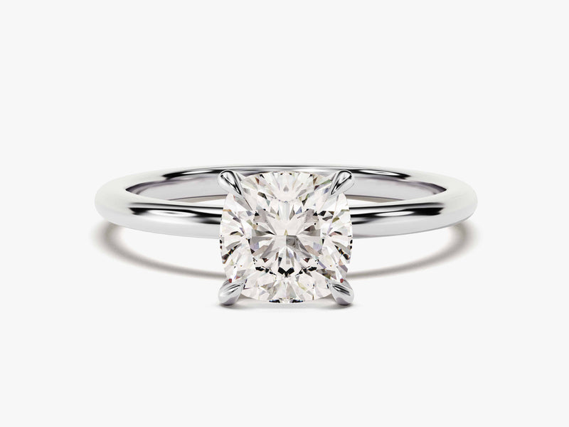 Cushion Cut Solitaire Diamond Engagement Ring (1.50 CT)