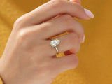 Pear Cut Solitaire Moissanite Engagement Ring (1.50 CT)