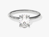 4-Prong Solitaire Oval Cut Diamond Engagement Ring (1.50 CT)