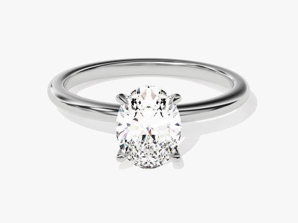 4-Prong Solitaire Oval Cut Diamond Engagement Ring (1.50 CT)