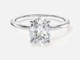 4-Prong Solitaire Oval Cut Moissanite Engagement Ring (1.50 CT)