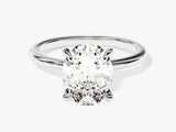 4-Prong Solitaire Oval Cut Diamond Engagement Ring (3.00 CT)