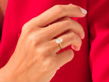 4-Prong Solitaire Oval Cut Diamond Engagement Ring (3.00 CT)