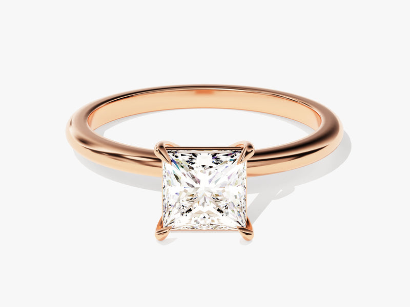 Princess Cut Solitaire Lab Grown Diamond Engagement Ring (1.00 CT)
