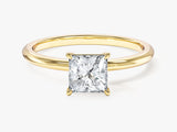 Princess Cut Solitaire Moissanite Engagement Ring (1.00 CT)