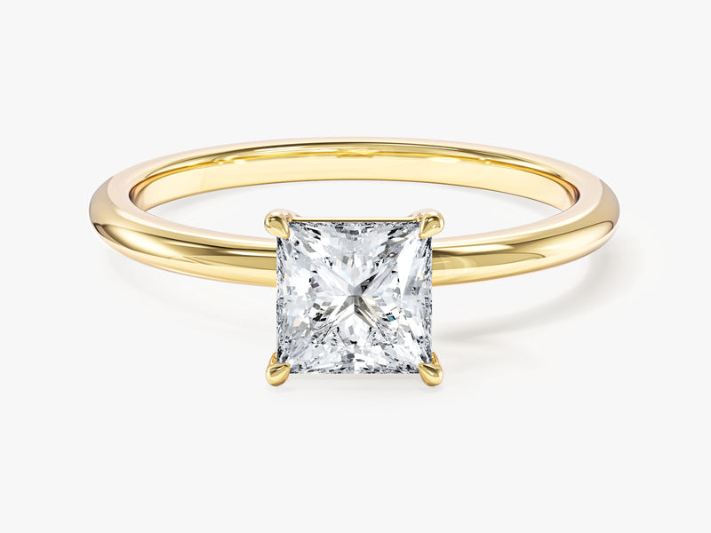 Princess Cut Solitaire Lab Grown Diamond Engagement Ring (1.00 CT)