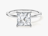Princess Cut Solitaire Moissanite Engagement Ring (2.00 CT)