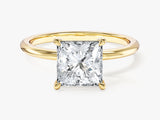 Princess Cut Solitaire Moissanite Engagement Ring (2.00 CT)