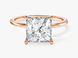 Princess Cut Solitaire Lab Grown Diamond Engagement Ring (3.00 CT)