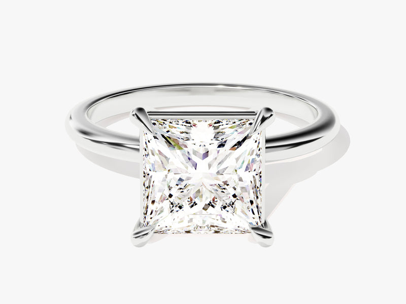 Princess Cut Solitaire Moissanite Engagement Ring (3.00 CT)