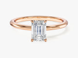 Emerald Cut Solitaire Lab Grown Diamond Engagement Ring (1.00 CT)