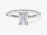 Emerald Cut Solitaire Lab Grown Diamond Engagement Ring (1.00 CT)